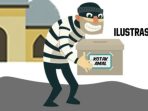 maling kotak amal gambar ilustrasi