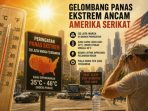 usa gelombang panas Gambar ilustrasi